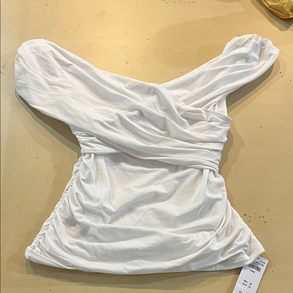 Abercrombie & Fitch White Tank Top